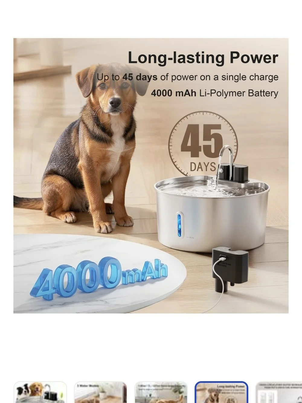 Stainless Steel Circulating Cat Water Fountain - Silver